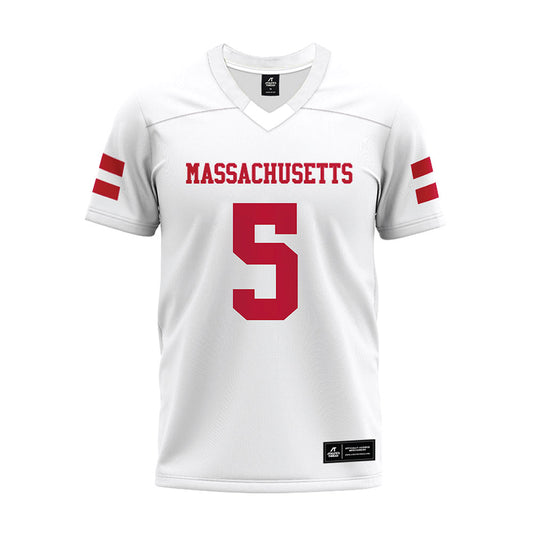 UMass - NCAA Football : Tyler Martin - White Premium Football Jersey