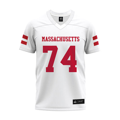 UMass - NCAA Football : William Jones Jr - White Premium Football Jersey