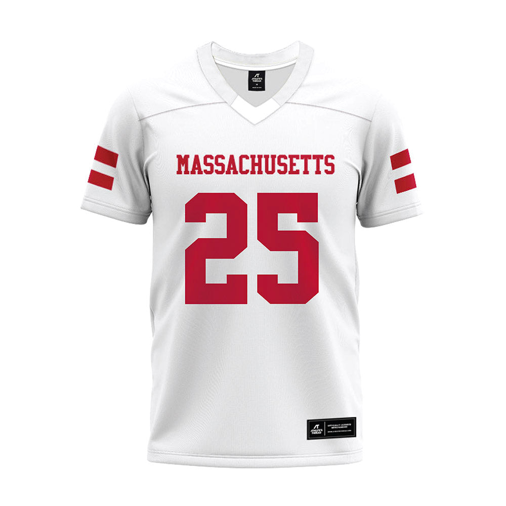 UMass - NCAA Football : Donta Whack - White Premium Football Jersey