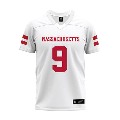UMass - NCAA Football : Grant Jordan - White Premium Football Jersey-0