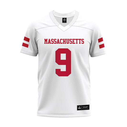UMass - NCAA Football : Grant Jordan - White Premium Football Jersey-0