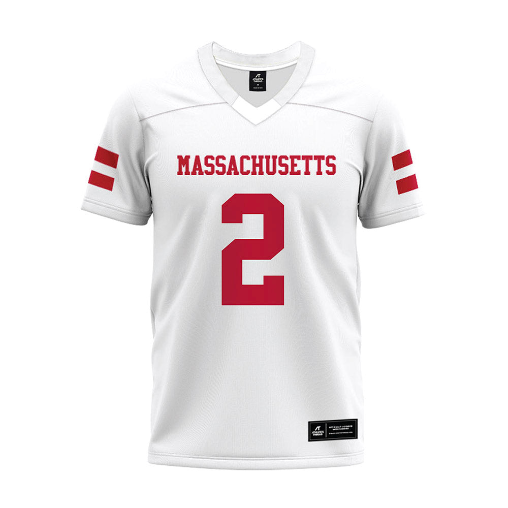 UMass - NCAA Football : Isaiah Rutherford - White Premium Football Jersey