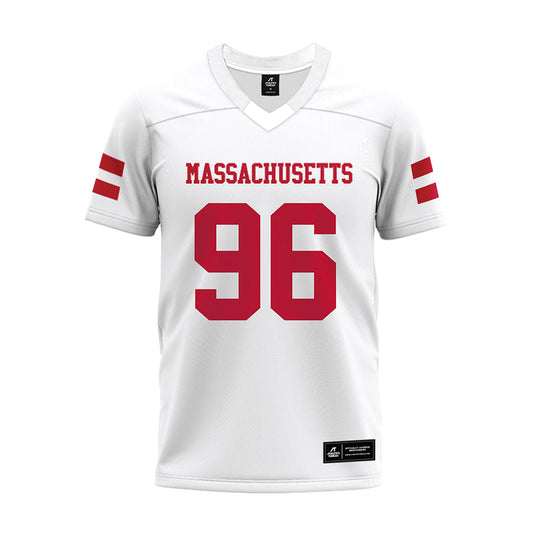 UMass - NCAA Football : Michael Cooper - White Premium Football Jersey