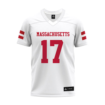 UMass - NCAA Football : Dallas Elliott - White Premium Football Jersey