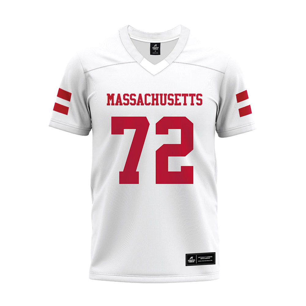 UMass - NCAA Football : Ethan Mottinger - White Premium Football Jersey