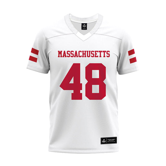 UMass - NCAA Football : Jackson Marx - White Premium Football Jersey