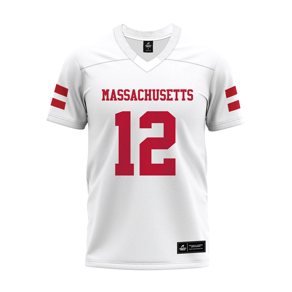 UMass - NCAA Football : Brennen Bailey - White Premium Football Jersey