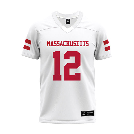 UMass - NCAA Football : Brennen Bailey - White Premium Football Jersey