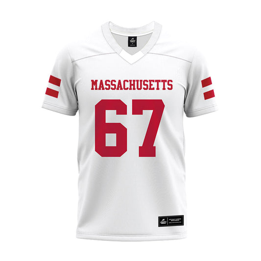 UMass - NCAA Football : Cole Erickson - White Premium Football Jersey