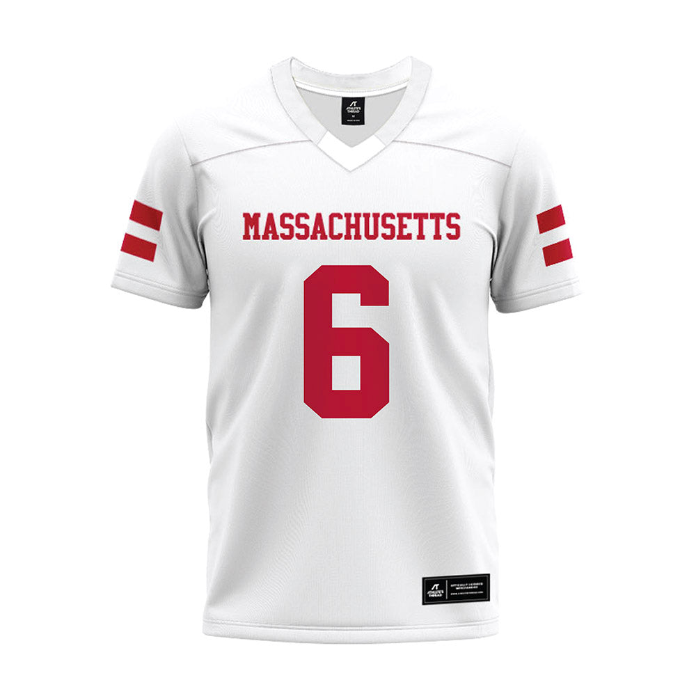 UMass - NCAA Football : Jeremiah McGill - White Premium Football Jersey