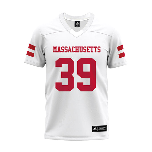 UMass - NCAA Football : James Horton - White Premium Football Jersey