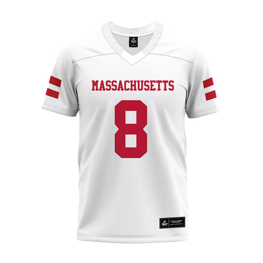 UMass - NCAA Football : AJ Hairston - White Premium Football Jersey