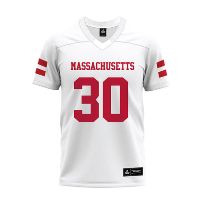 UMass - NCAA Football : Donovan Dyson - White Premium Football Jersey