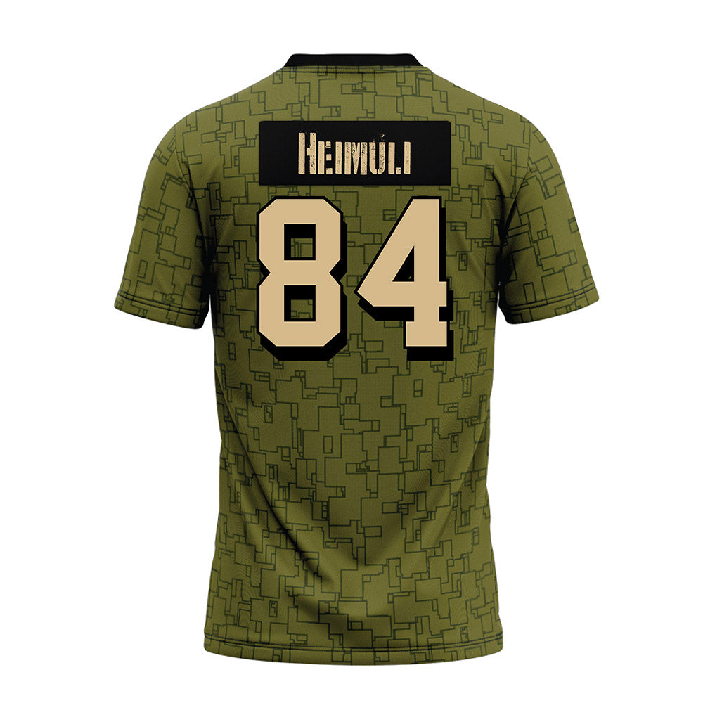 Hawaii - NCAA Football : Jarvis Heimuli - Premium Football Jersey-1