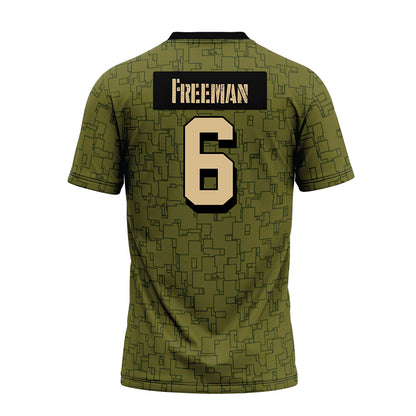 Hawaii - NCAA Football : Deliyon Freeman - Green Camo Premium Football Jersey-1