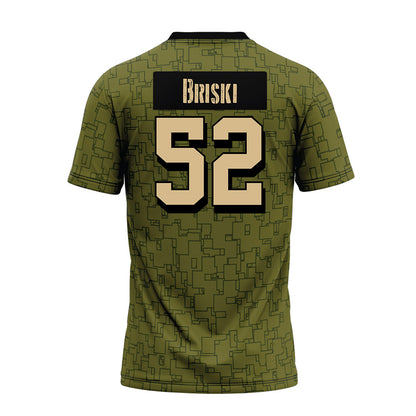 Hawaii - NCAA Football : Dean Briski - Green Camo Premium Football Jersey-1