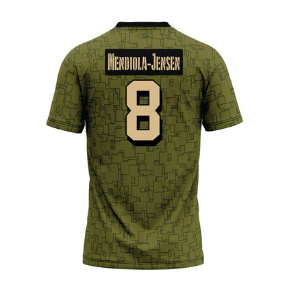 Hawaii - NCAA Football : Kilinahe Mendiola-Jensen - Green Camo Premium Football Jersey-1