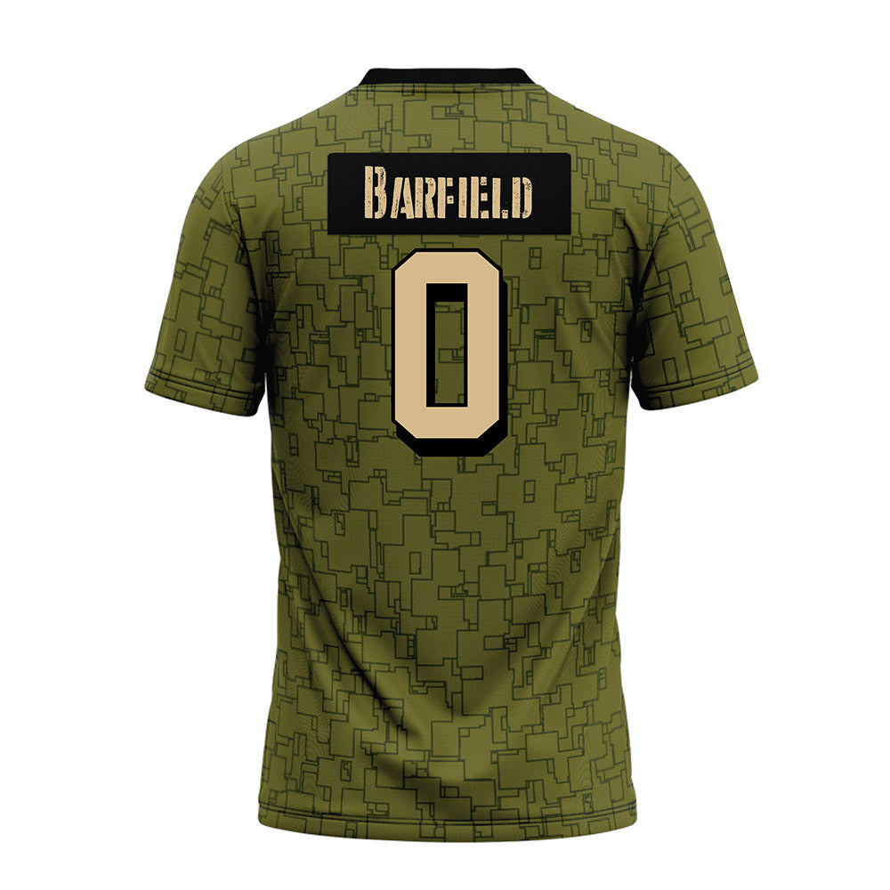 Hawaii - NCAA Football : Cam Barfield - Green Camo Premium Football Jersey-1