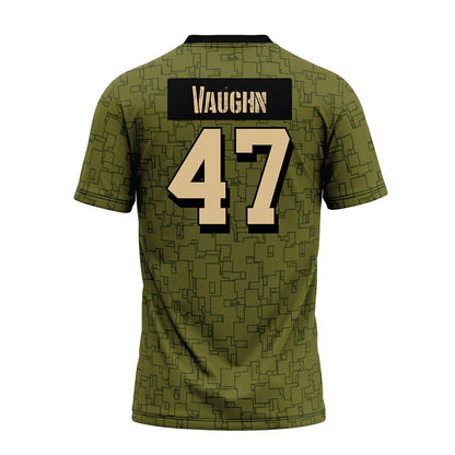 Hawaii - NCAA Football : Christian Vaughn - Green Camo Premium Football Jersey-1