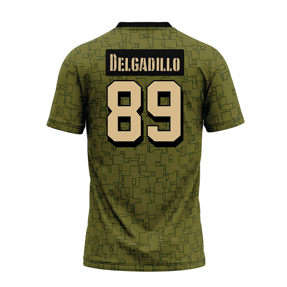 Hawaii - NCAA Football : Nick Delgadillo - Green Camo Premium Football Jersey-1