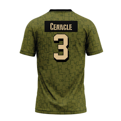 Hawaii - NCAA Football : Nick Cenacle - Green Camo Premium Football Jersey-1
