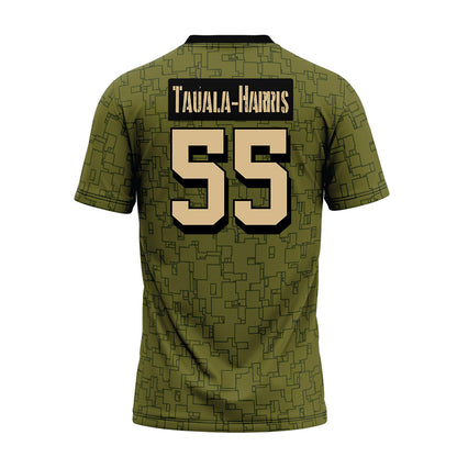 Hawaii - NCAA Football : Jay Tauala-Harris - Green Camo Premium Football Jersey-1