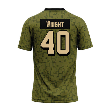 Hawaii - NCAA Football : Jeremiah Wright - Premium Football Jersey