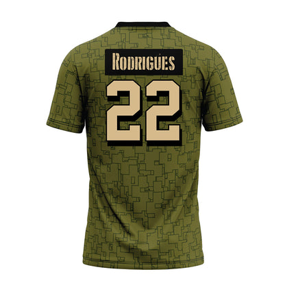Hawaii - NCAA Football : Ezekiel Rodrigues - Green Camo Premium Football Jersey-1