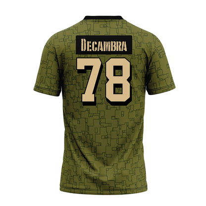 Hawaii - NCAA Football : Blaine Decambra - Green Camo Premium Football Jersey-1