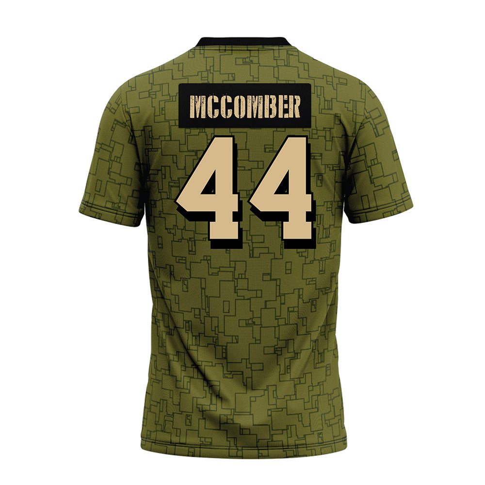 Hawaii - NCAA Football : aiden mccomber - Green Camo Premium Football Jersey-1