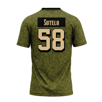 Hawaii - NCAA Football : Zhen-keith Sotelo - Green Camo Premium Football Jersey-1