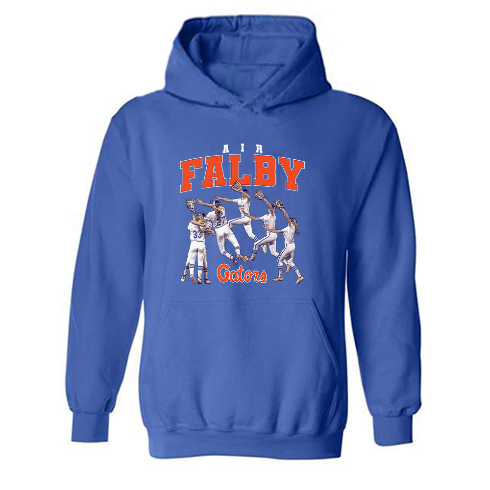 Florida - NCAA Softball : Kendra Falby - Player Collage Hooded Sweatshirt