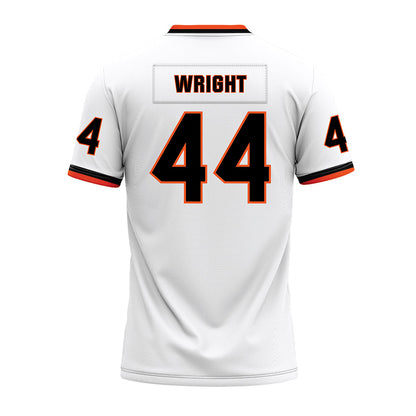 Oklahoma State - NCAA Football : Justin Wright - White Premium Football Jersey