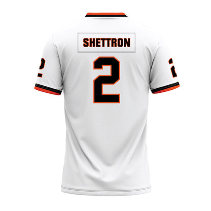 Oklahoma State - NCAA Football : Talyn Shettron - White Premium Football Jersey