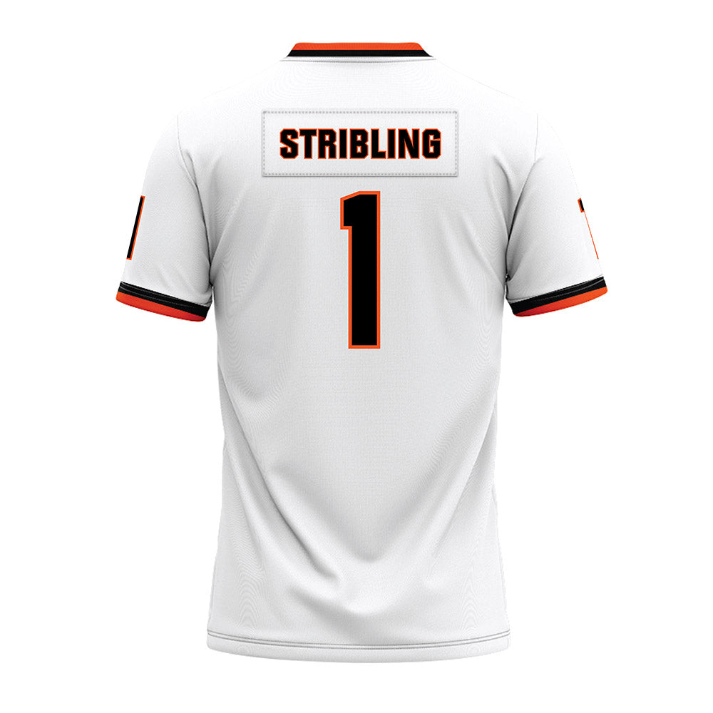 Oklahoma State - NCAA Football : De'zhaun Stribling - White Premium Football Jersey