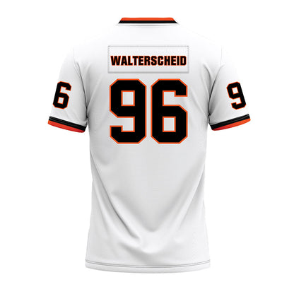 Oklahoma State - NCAA Football : Kody Walterscheid - White Premium Football Jersey