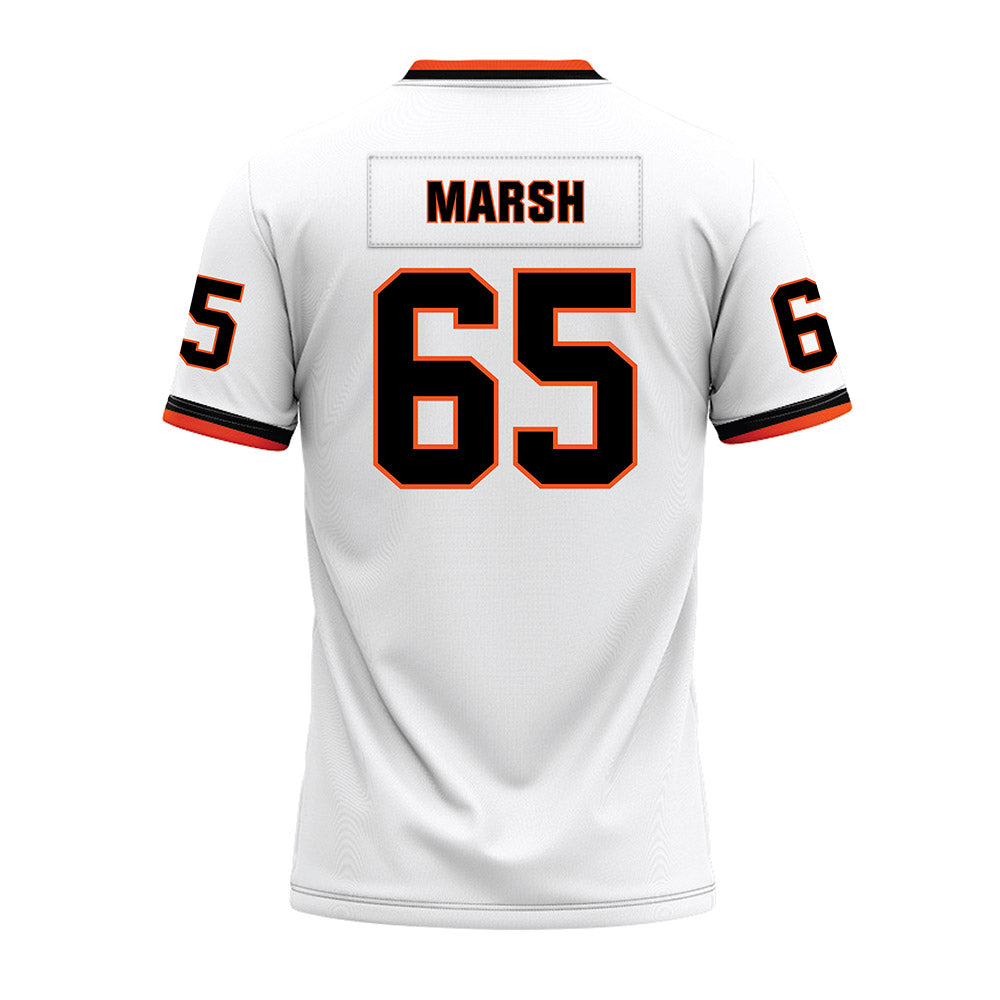 Oklahoma State - NCAA Football : Hilton Marsh - White Premium Football Jersey