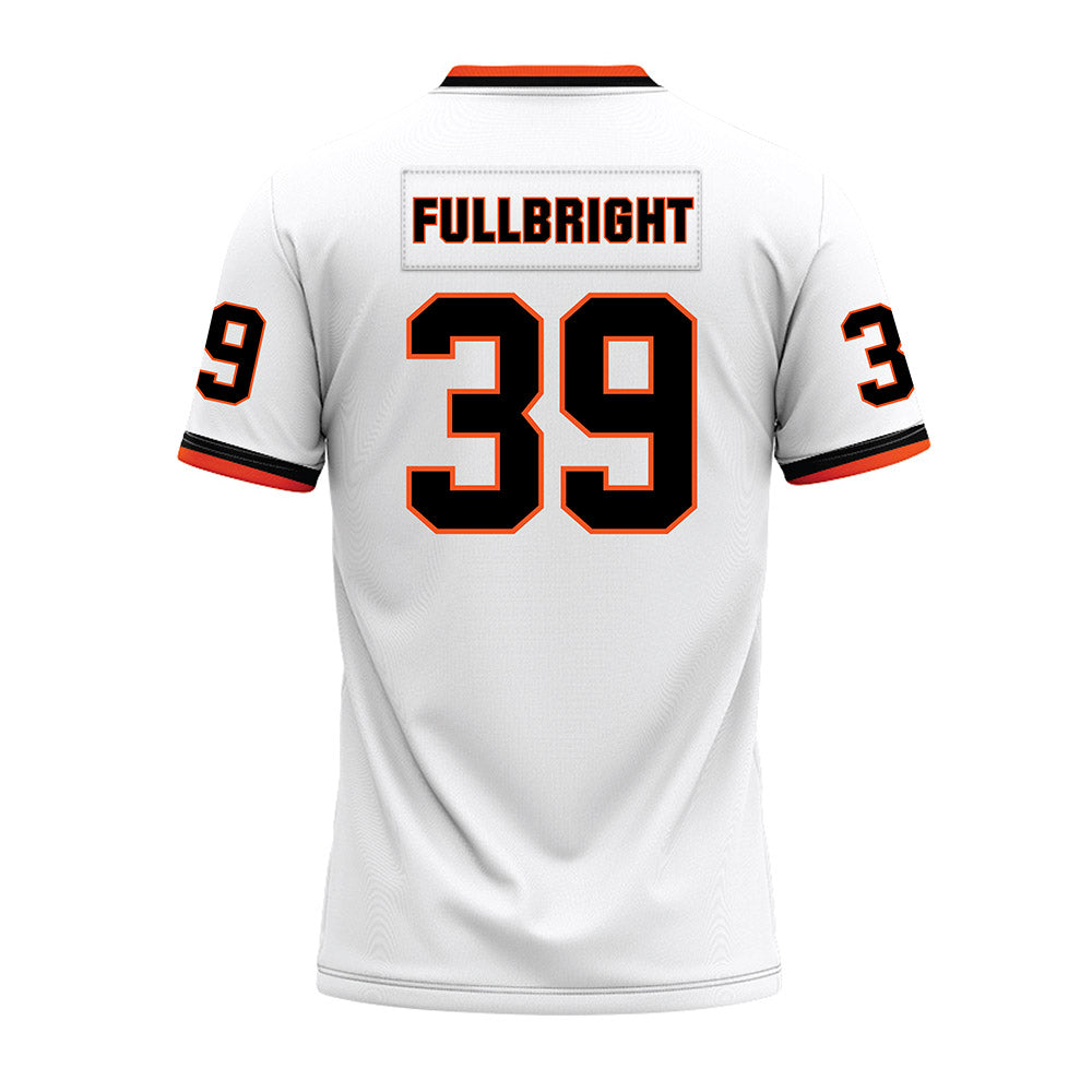 Oklahoma State - NCAA Football : Draden Fullbright - White Premium Football Jersey-1