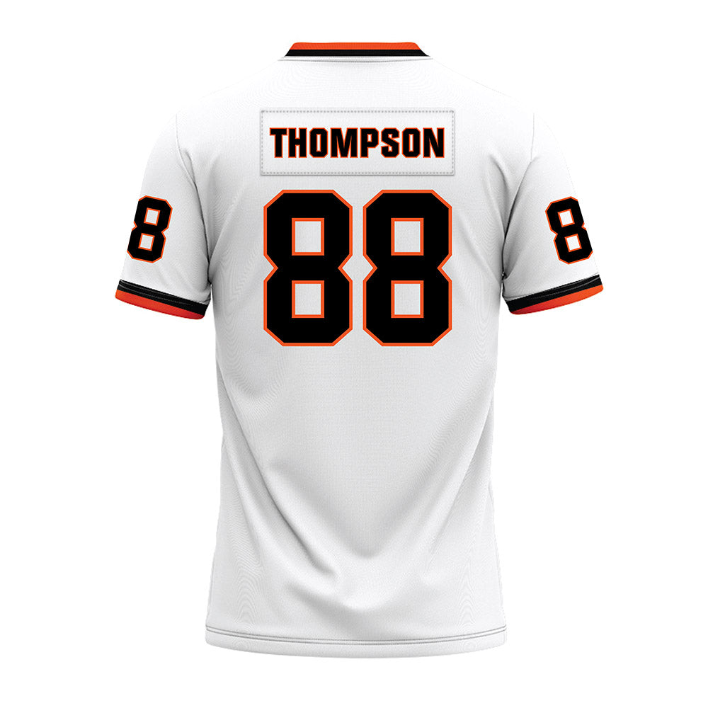 Oklahoma State - NCAA Football : Heston Thompson - White Premium Football Jersey