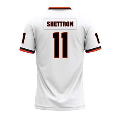 Oklahoma State - NCAA Football : Tabry Shettron - White Premium Football Jersey