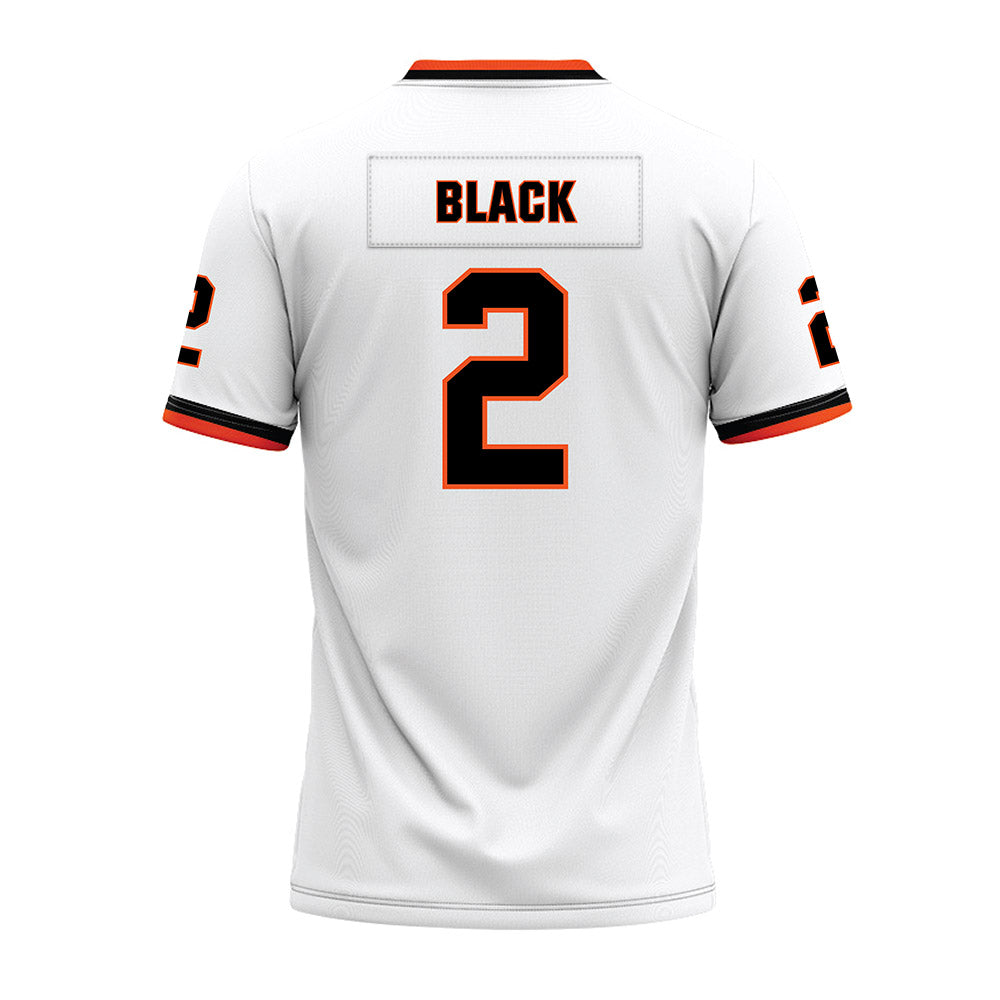 Oklahoma State - NCAA Football : Korie Black - White Premium Football Jersey