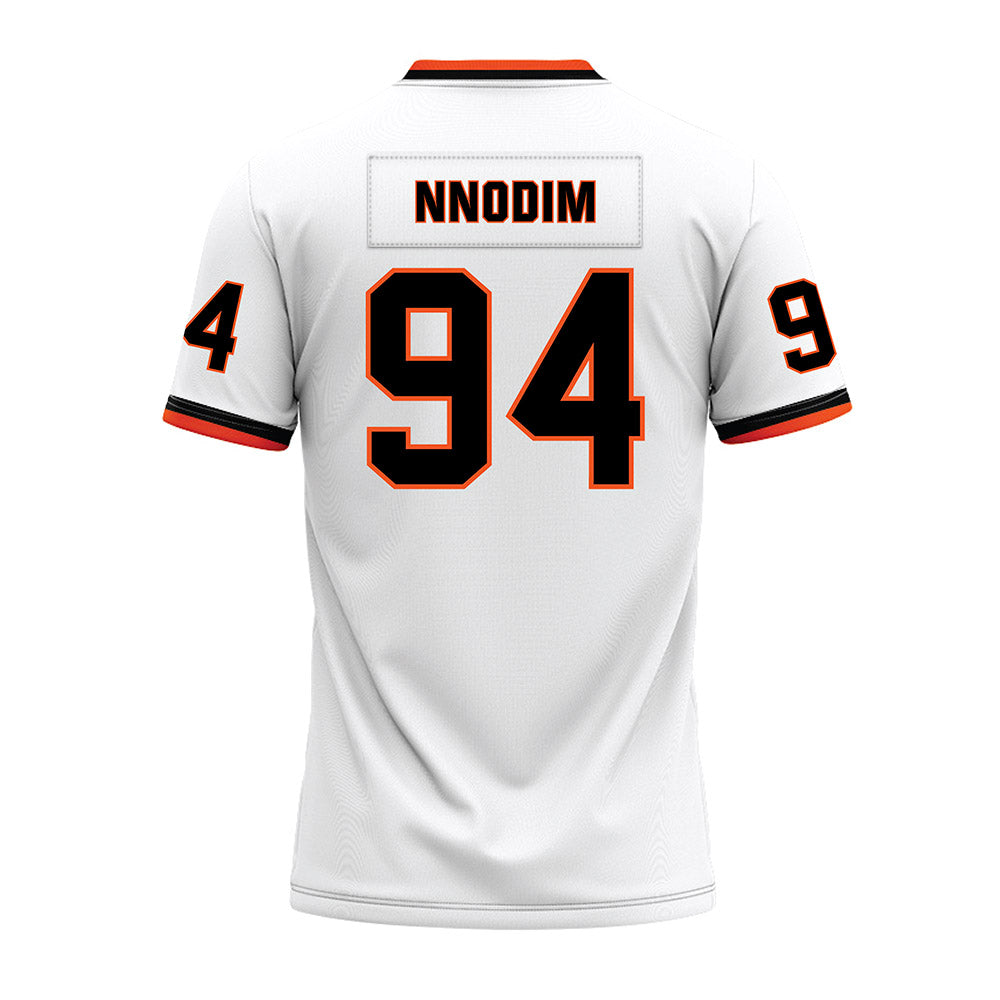 Oklahoma State - NCAA Football : Armstrong Nnodim - White Premium Football Jersey