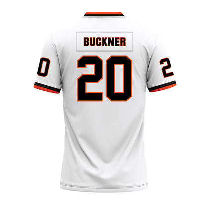 Oklahoma State - NCAA Football : Desean Buckner - White Premium Football Jersey