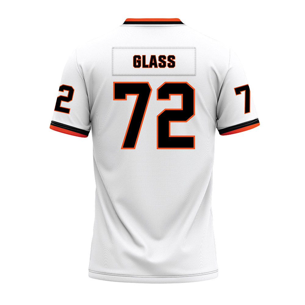 Oklahoma State - NCAA Football : Isaia Glass - White Premium Football Jersey