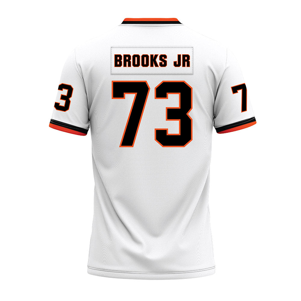 Oklahoma State - NCAA Football : Jason Brooks Jr - White Premium Football Jersey