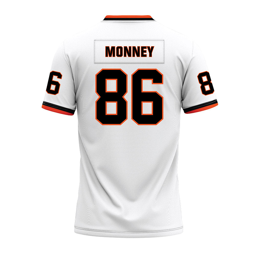 Oklahoma State - NCAA Football : Will Monney - White Premium Football Jersey-1