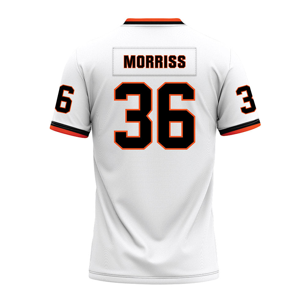 Oklahoma State - NCAA Football : Colin Morriss - White Premium Football Jersey