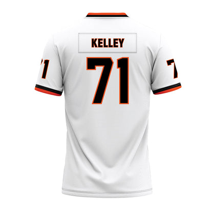 Oklahoma State - NCAA Football : Aden Kelley - White Premium Football Jersey