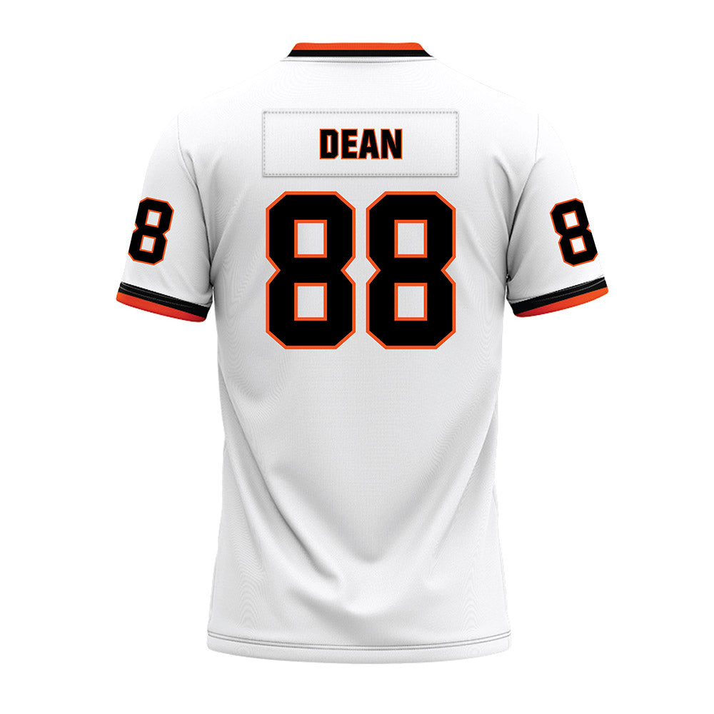 Oklahoma State - NCAA Football : Landon Dean - White Premium Football Jersey