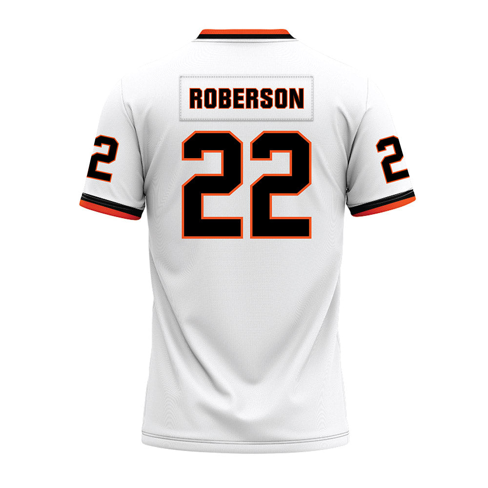 Oklahoma State - NCAA Football : Jeff Roberson - White Premium Football Jersey